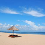 Hamparan pasir putih di Pantai Nusa Dua Bali