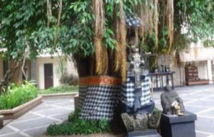 Kain Kotak-Kotak Hitam Putih di Bali