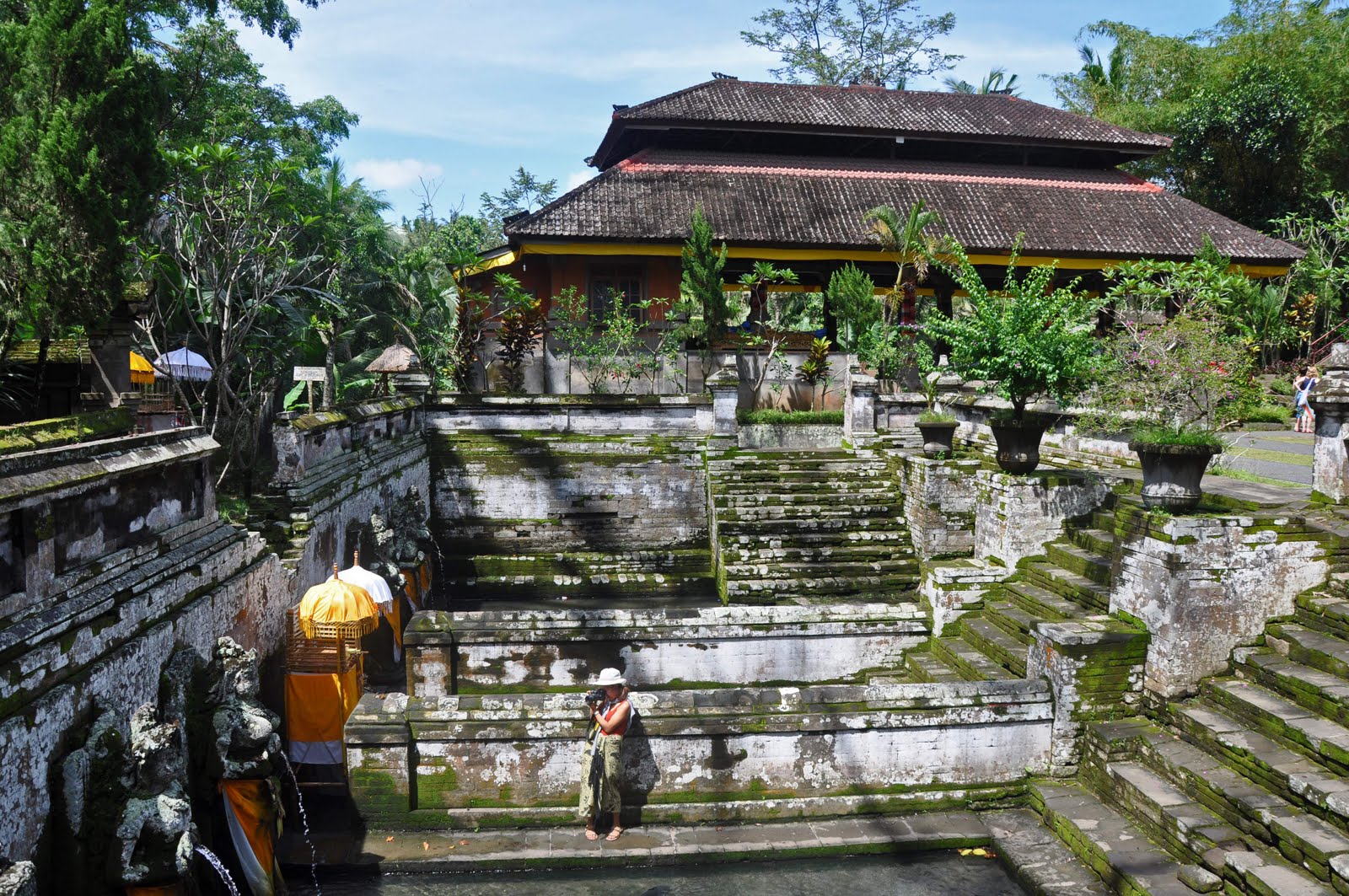 Kolam pemandian suci di Pura Goa Gajah Ubud