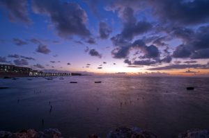 Suasana pagi yang memukai di Pantai Geger Nusa Dua