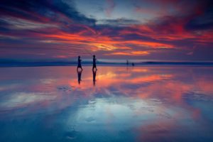 Sunset di Pantai Seminyak Bali