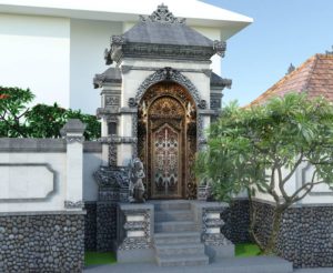 angkul-angkul gerbang tradisional khas Bali