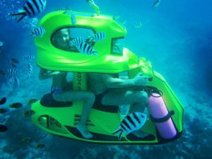 scooter underwater bali